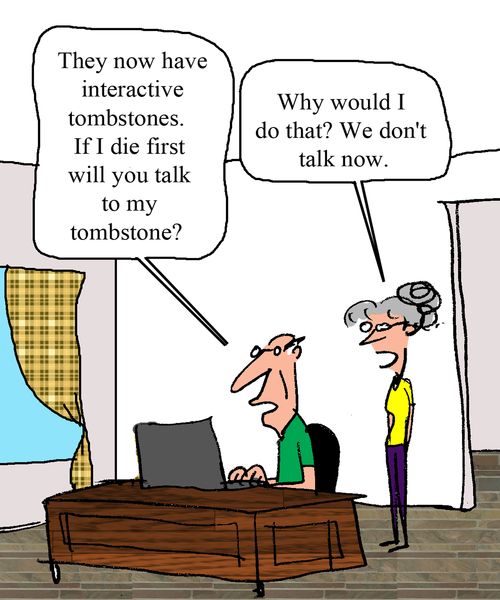 "Why would I do that? We don't talk now."