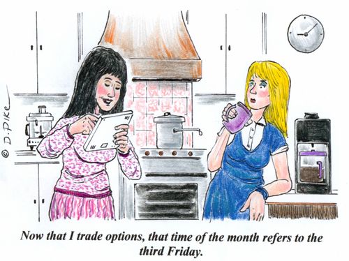 'Now that I trade options, that time of the month refers to the third Friday.'
