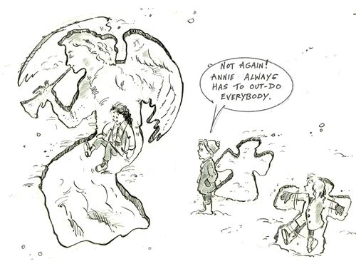 'Not again! Annie always has to out-do everybody.'