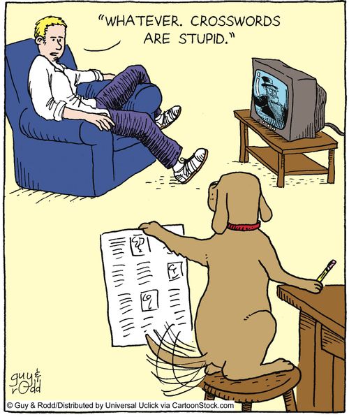 'Whatever, crosswords are stupid.'