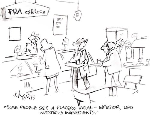 'Some people get a placebo meal - inferior, less nutritious ingredients.'