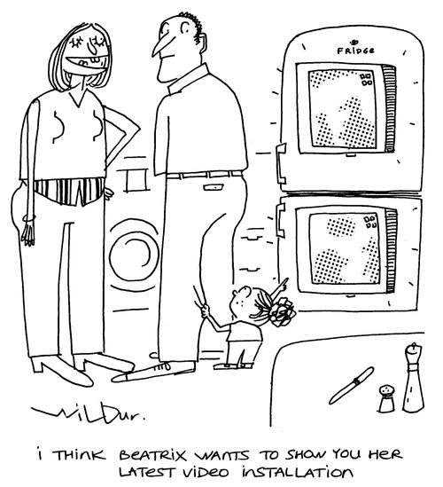 'I think Beatrix wants to show you her latest video installation.'