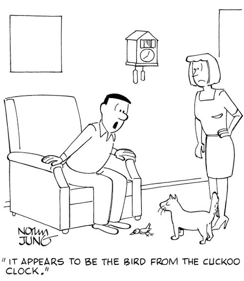'It appears to be the bird from the cuckoo clock.'