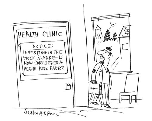 Health Clinic - Notice: Investing in the Stock Market is Now Considered a Health Risk Factor.