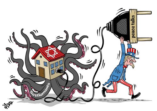 Problems in the peace talks between Israel and Palestine.
