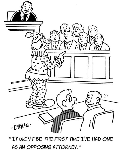 "It won't be the first time I've had one as an opposing attorney."