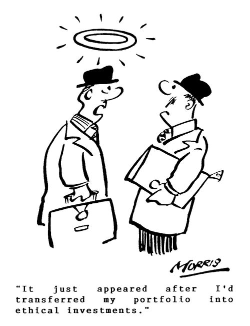 "It just appeared after I'd transferred my portfolio into ethical investments."