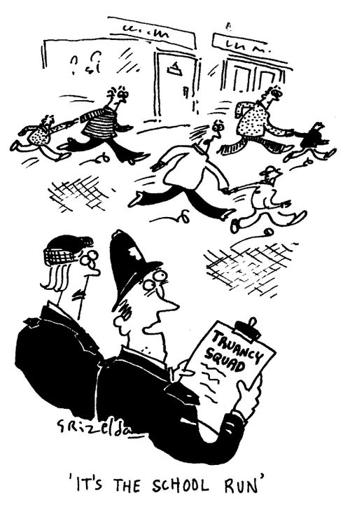 "It's the school run."