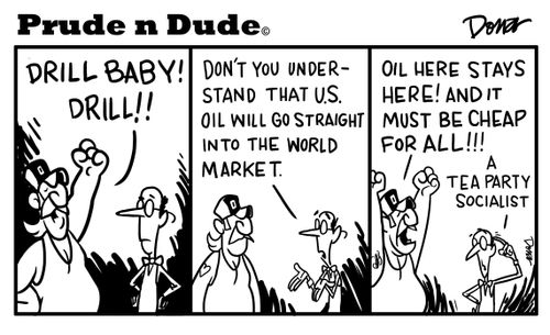 Oil Prices Create a Tea Party Socialist.