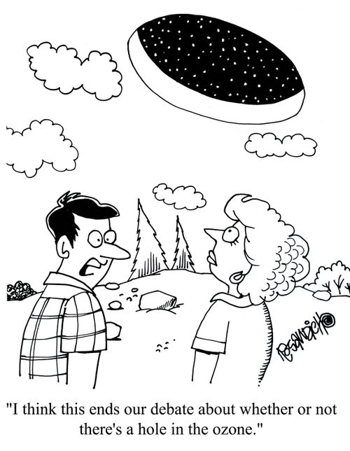 'I think this ends our debate about whether or not there's a hole in the ozone.'