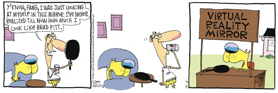 Virtual reality mirror.