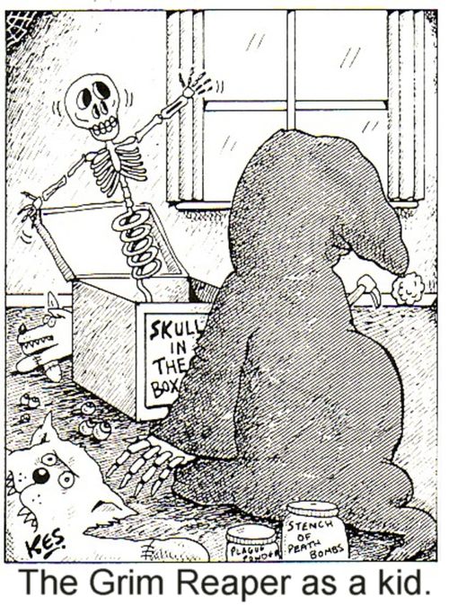The Grim Reaper as a kid.