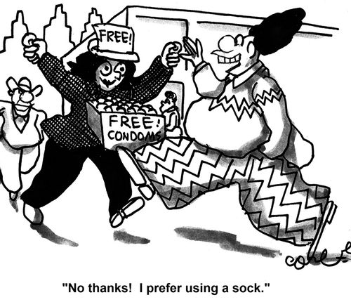 'No thanks! I prefer using a sock.'