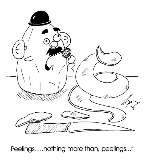 Potato singing - 'Peelings,, Nothing more than Peelings,,'