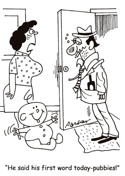 "He said his first word today - pubbies!"