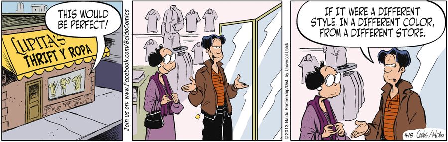 "This would be perfect! If it were a different style, in a different color, from a different store."