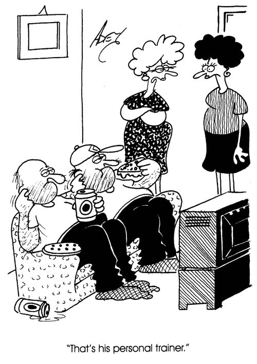 'That's his personal trainer.'