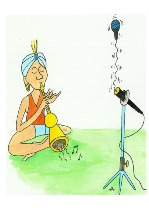 Snake Charmer Charms His Microphone
