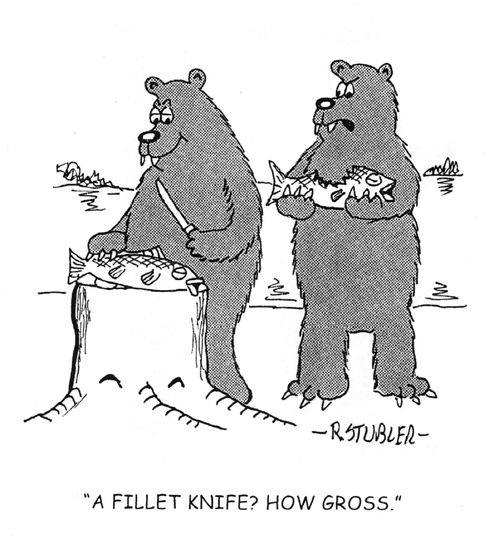 'A fillet knife? How gross.'