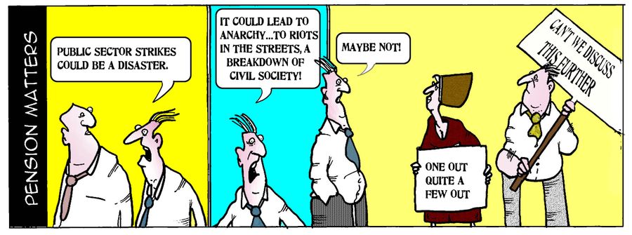 "Public sector strikes could be a disaster."