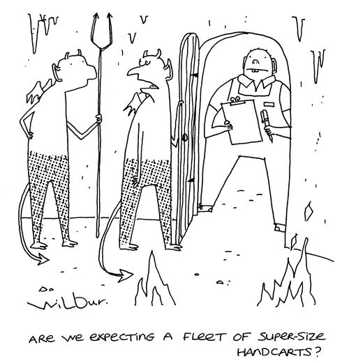 'Are we expecting a fleet of super-size handcarts?'