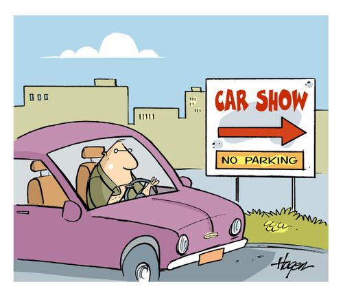 Car Show - No parking.