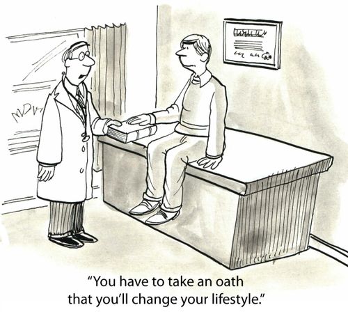 'You have to take an oath that you'll change your lifestyle.'