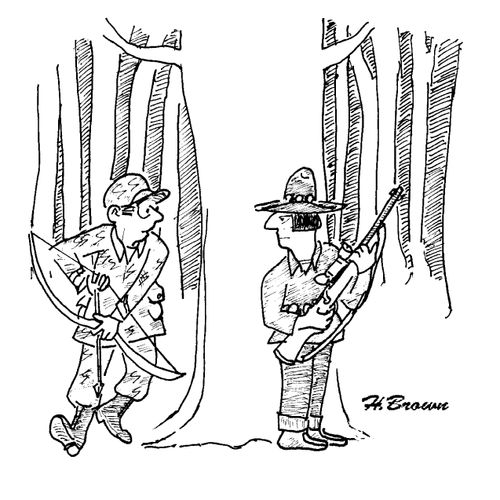 Hunter role reversal.