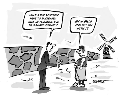 "What's the response here to increased risk of flooding due to climate change?"
