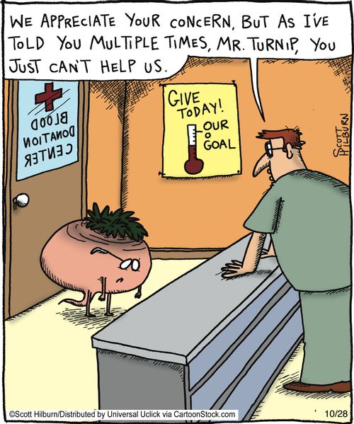 'We appreciate your concern, but as I've told you multiple times, Mr Turnip, youn just can't help us.'