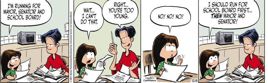 "I'm running for mayor, senator and school board!"