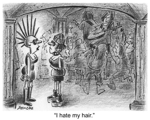 Punk: 'I hate my hair.'