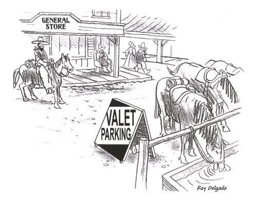 Valet parking.