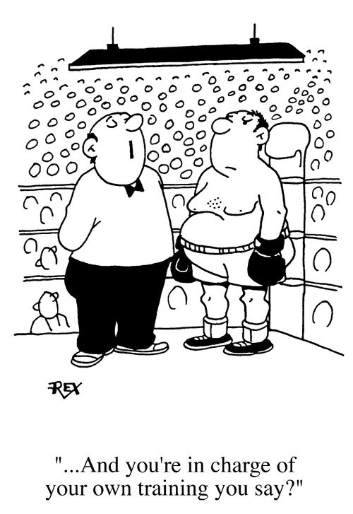 "...and you're in charge of your own training you say ?"