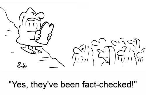 'Yes, they've been fact-checked!'