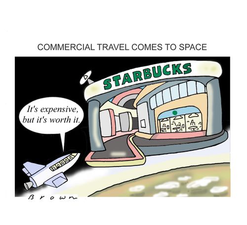 Commercial space travel is expensive.