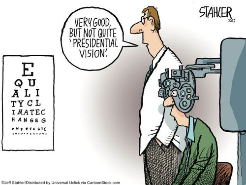 'Very good, but not quite 'presidential vision'.'