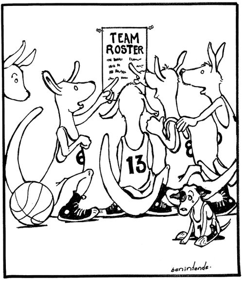 Jack Russell fails to make the cut for a basketball team.