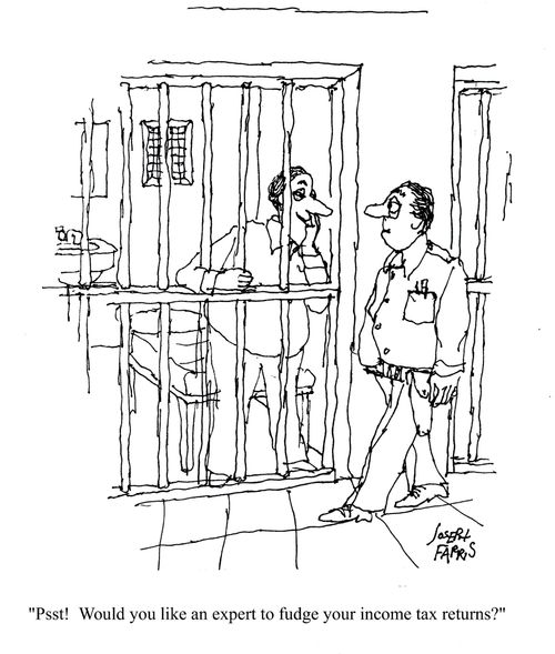 'Psst! Would you like an expert to fudge your income tax returns?'