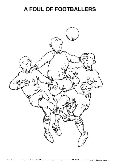 A foul of footballers