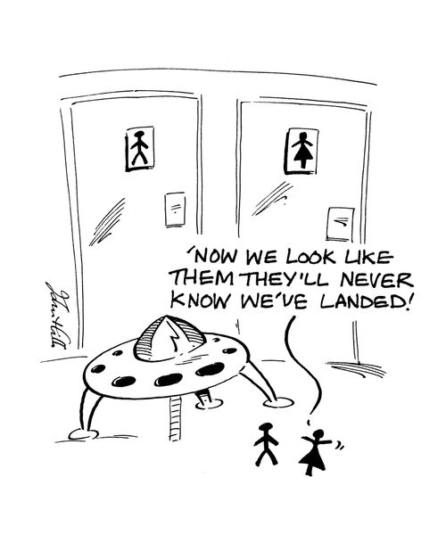 'Now we look like them they'll never know we've landed!'