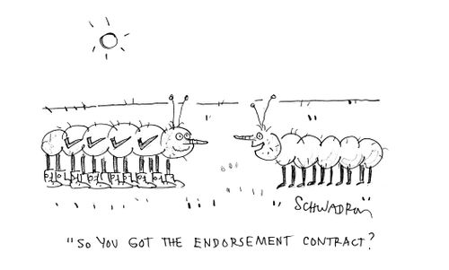 'So you got the endorsement contract?'