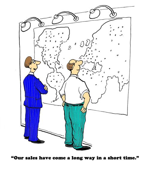 "Our sales have come a long way in a short time."