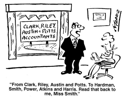From Clark, Riley, Austin and Potts. To Hardman, Smith, Power, Atkins and Harris...