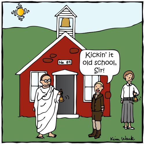 'Kickin' it old school, sir!'