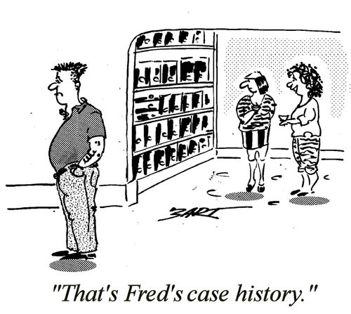 "That's Fred's Case History."