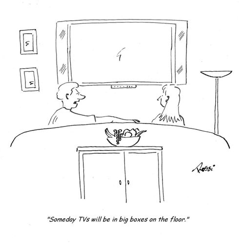 'Someday TVs will be in big boxes on the floor.'
