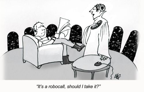 "It's a robocall, should I take it?"