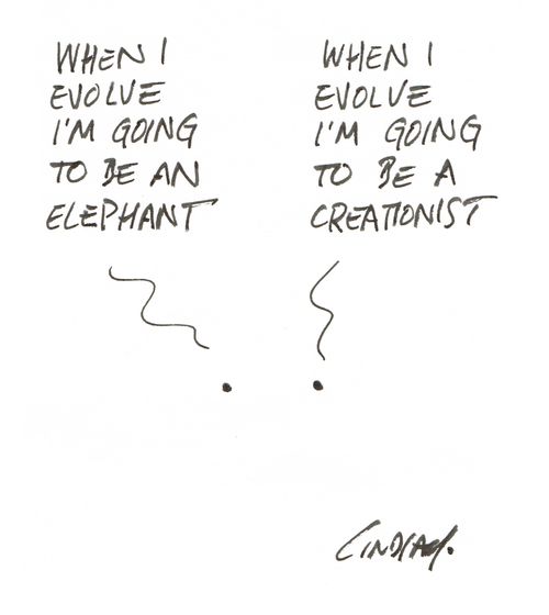 "When I evolve I'm going to be an elephant."