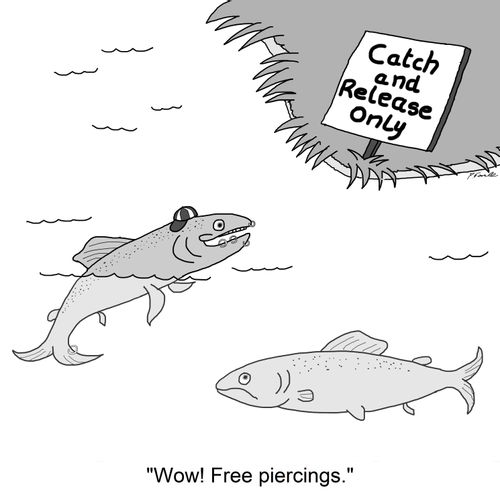 'Wow! Free piercings.'